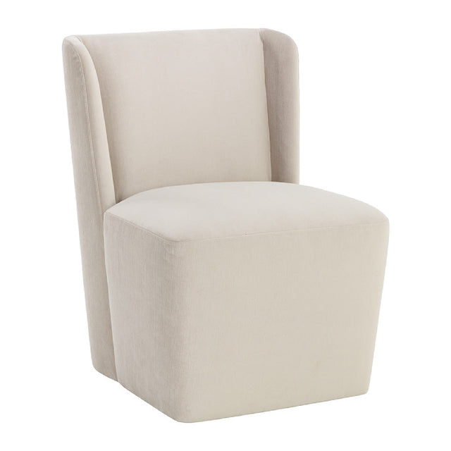 Modern European furniture - Upholstered Wheel Dining Chair - www.oroa.com