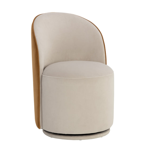 Modern European furniture - Fabric Swivel Dining Chair - www.oroa.com