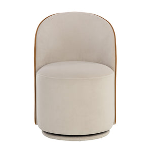   Modern European furniture - Fabric Swivel Dining Chair - www.oroa.com | Oroa.com