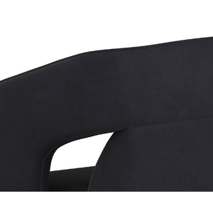   Modern European furniture - Fabric Upholstered Wheel Dining Armchair - www.oroa.com | Oroa.com