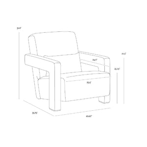   Modern European furniture - Modern Fabric Lounge Chair - www.oroa.com | Oroa.com
