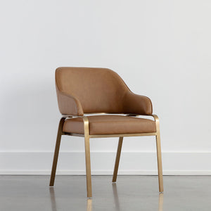   Modern European furniture - Curved-Back Leather Dining Armchair - www.oroa.com | Oroa.com