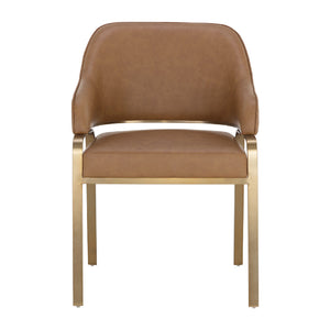   Modern European furniture - Curved-Back Leather Dining Armchair - www.oroa.com | Oroa.com