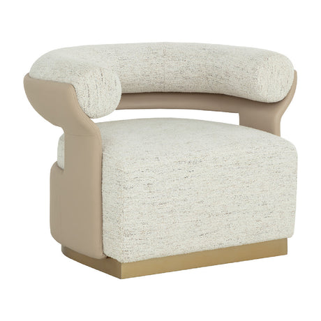   Modern European furniture - Curved-Back Swivel Lounge Chair - www.oroa.com | Oroa.com