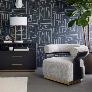   Modern European furniture - Curved-Back Swivel Lounge Chair - www.oroa.com | Oroa.com