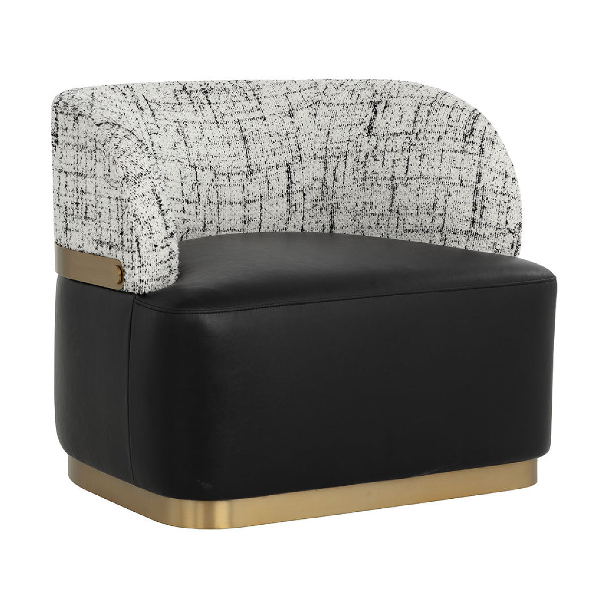   Modern European furniture - Leather Seat Swivel Lounge Chair - www.oroa.com | Oroa.com
