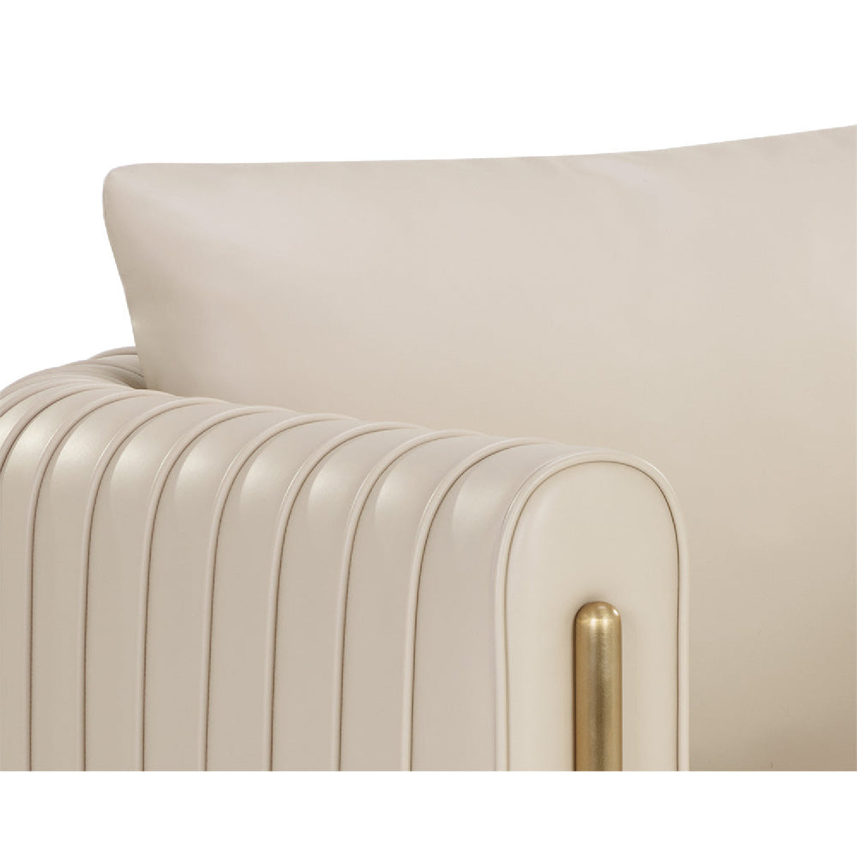   Modern European furniture - Leather Channel-Piped Lounge Chair - www.oroa.com | Oroa.com