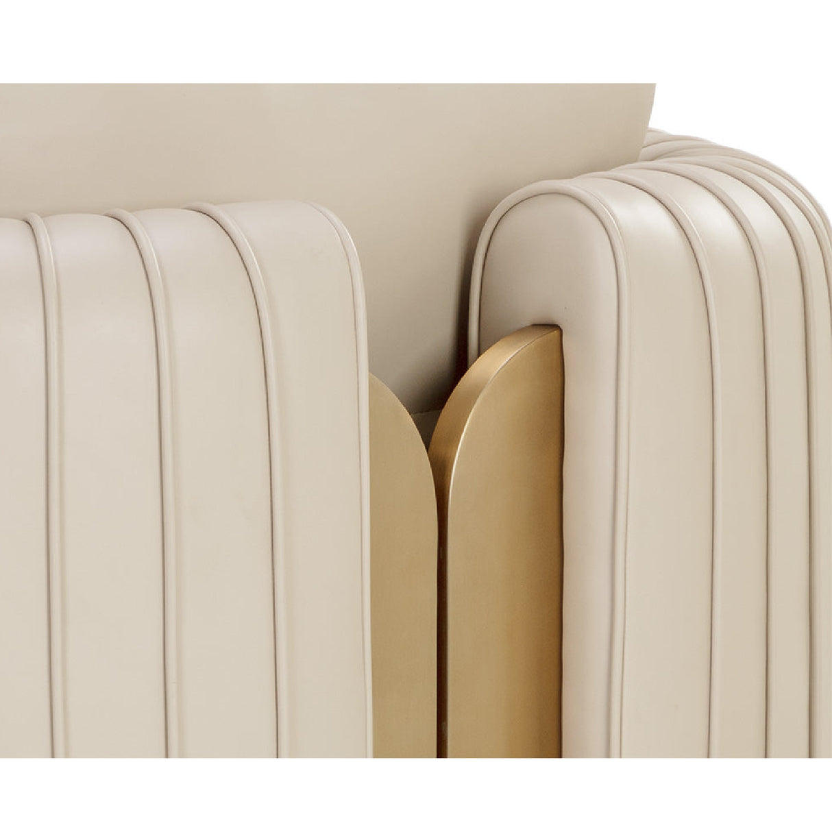   Modern European furniture - Leather Channel-Piped Lounge Chair - www.oroa.com | Oroa.com