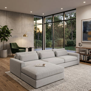   Modern European furniture - White Left Sofa Chaise - www.oroa.com | Oroa.com