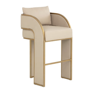   Modern European furniture - 3-Legged Leather Bar Stool - www.oroa.com | Oroa.com