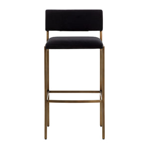   Modern European furniture - Black Fabric Bar Stool - www.oroa.com | Oroa.com