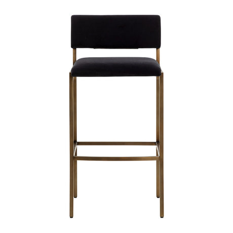   Modern European furniture - Black Fabric Bar Stool - www.oroa.com | Oroa.com