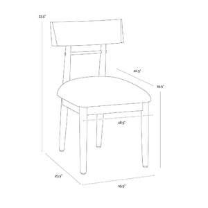  Modern European furniture - Light Oak Dining Chairs (2) - www.oroa.com | Oroa.com