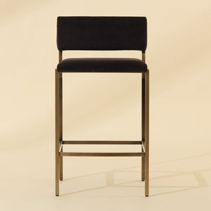   Modern European furniture - Black Fabric Counter Stool - www.oroa.com | Oroa.com