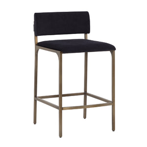   Modern European furniture - Black Fabric Counter Stool - www.oroa.com | Oroa.com