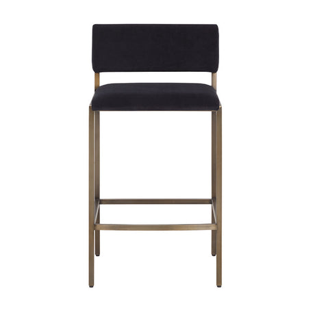   Modern European furniture - Black Fabric Counter Stool - www.oroa.com | Oroa.com