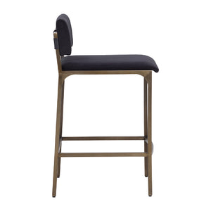   Modern European furniture - Black Fabric Counter Stool - www.oroa.com | Oroa.com
