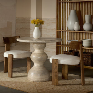   Marble-Look Indoor/Outdoor Concrete Bistro Table | Oroa.com