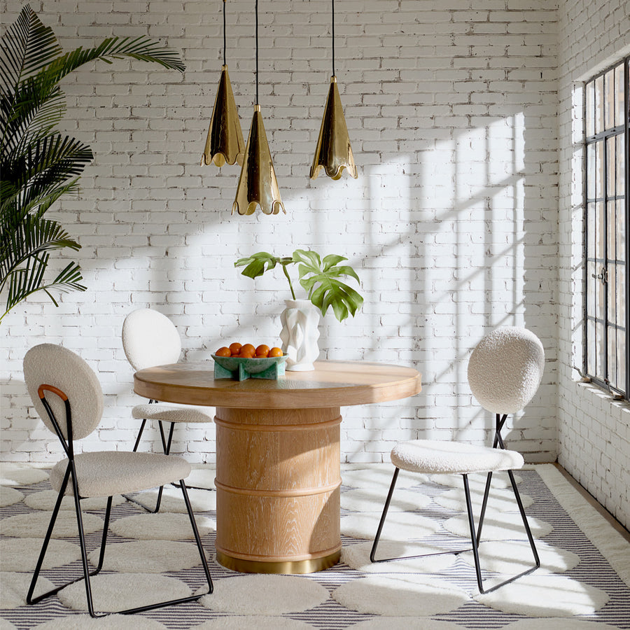   Crisscross Black Steel Dining Chair | Oroa.com