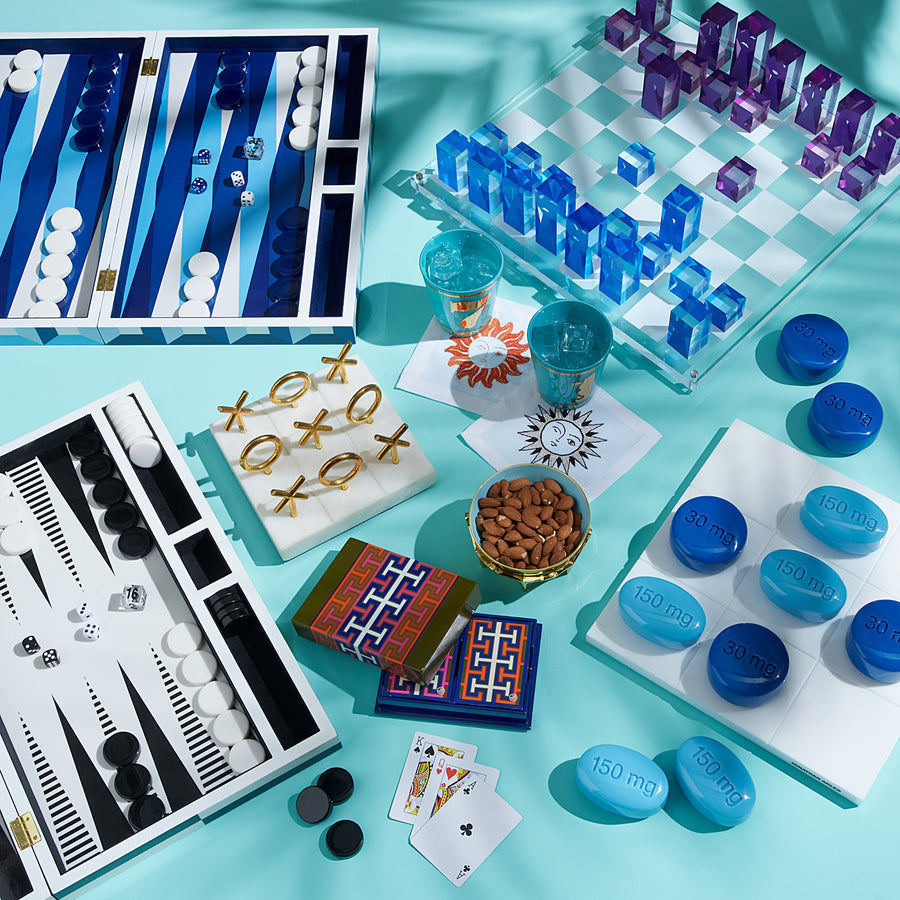   Black & White Backgammon Set | Oroa.com