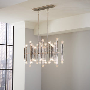   Metallic Bamboo Detail Chandelier | Oroa.com