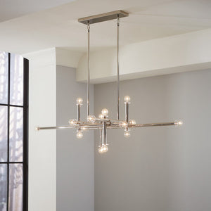  Lucite Accent Linear Chandelier | Oroa.com