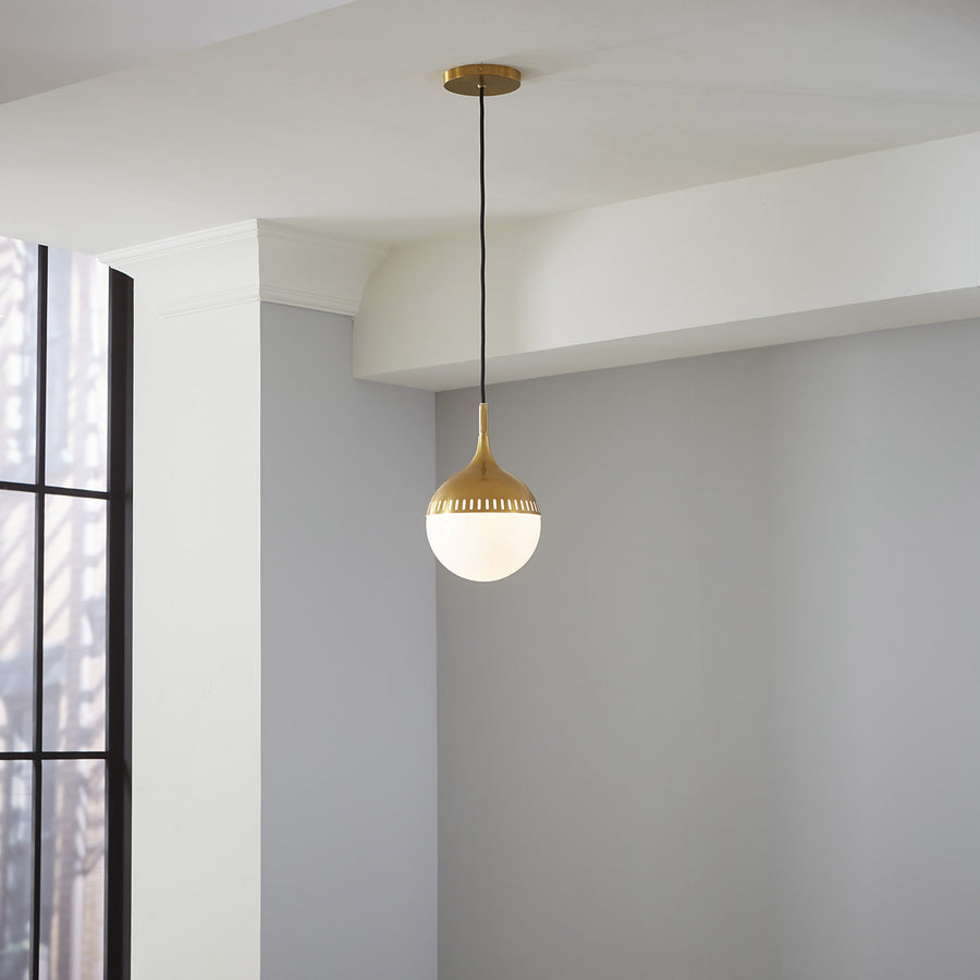   White Glass Orb Pendant Light S | Oroa.com