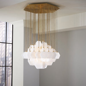   Hexagonal Glass Diamond Chandelier | Oroa.com