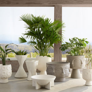   Concrete Pedestal Planter | Oroa.com