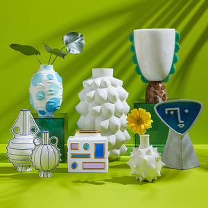   Matte White Porcelain Vase L | Oroa.com