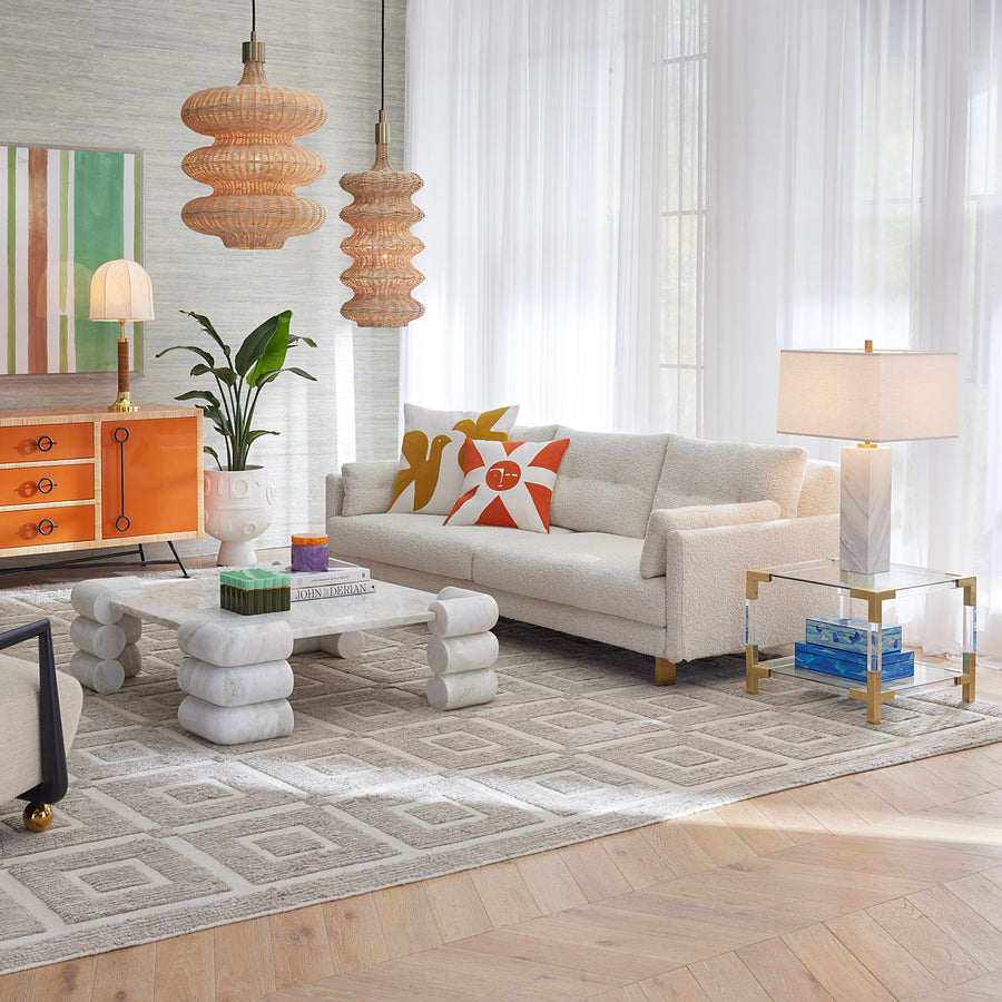   White Marble Table Lamp | Oroa.com