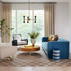   Stacked Marbleized Ring Accent Table | Oroa.com