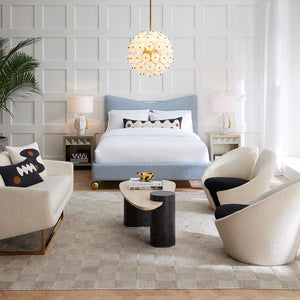   White Glass Hexagons Globe Chandelier | Oroa.com