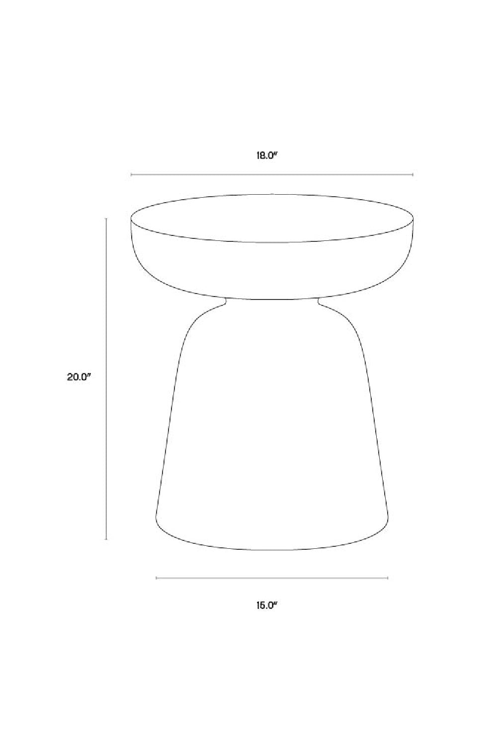   Modern European furniture - Black Indoor/Outdoor End Table - www.oroa.com | Oroa.com
