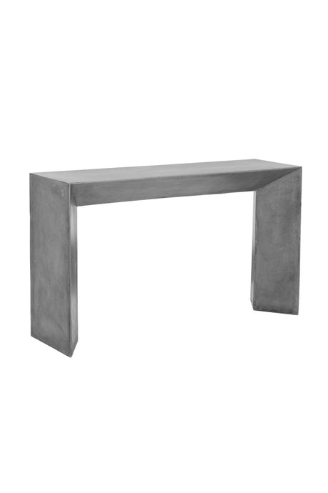  Modern European furniture - Gray Concrete Indoor/Outdoor Console Table - www.oroa.com | Oroa.com