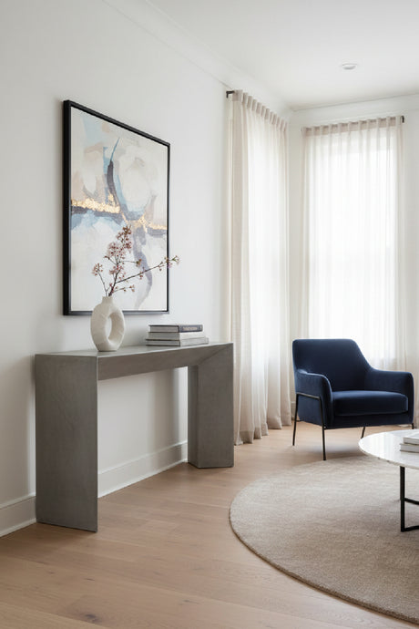   Modern European furniture - Gray Concrete Indoor/Outdoor Console Table - www.oroa.com | Oroa.com