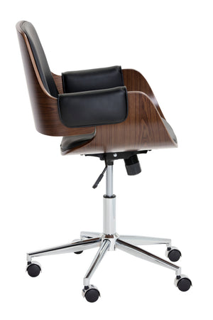   Modern European furniture - Wood and Black Office Chair - www.oroa.com | Oroa.com