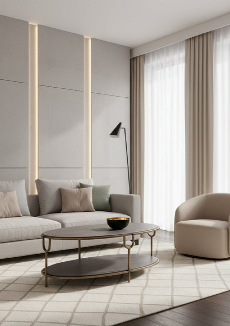   Modern European furniture - Modern Concrete Oval Coffee Table - www.oroa.com | Oroa.com