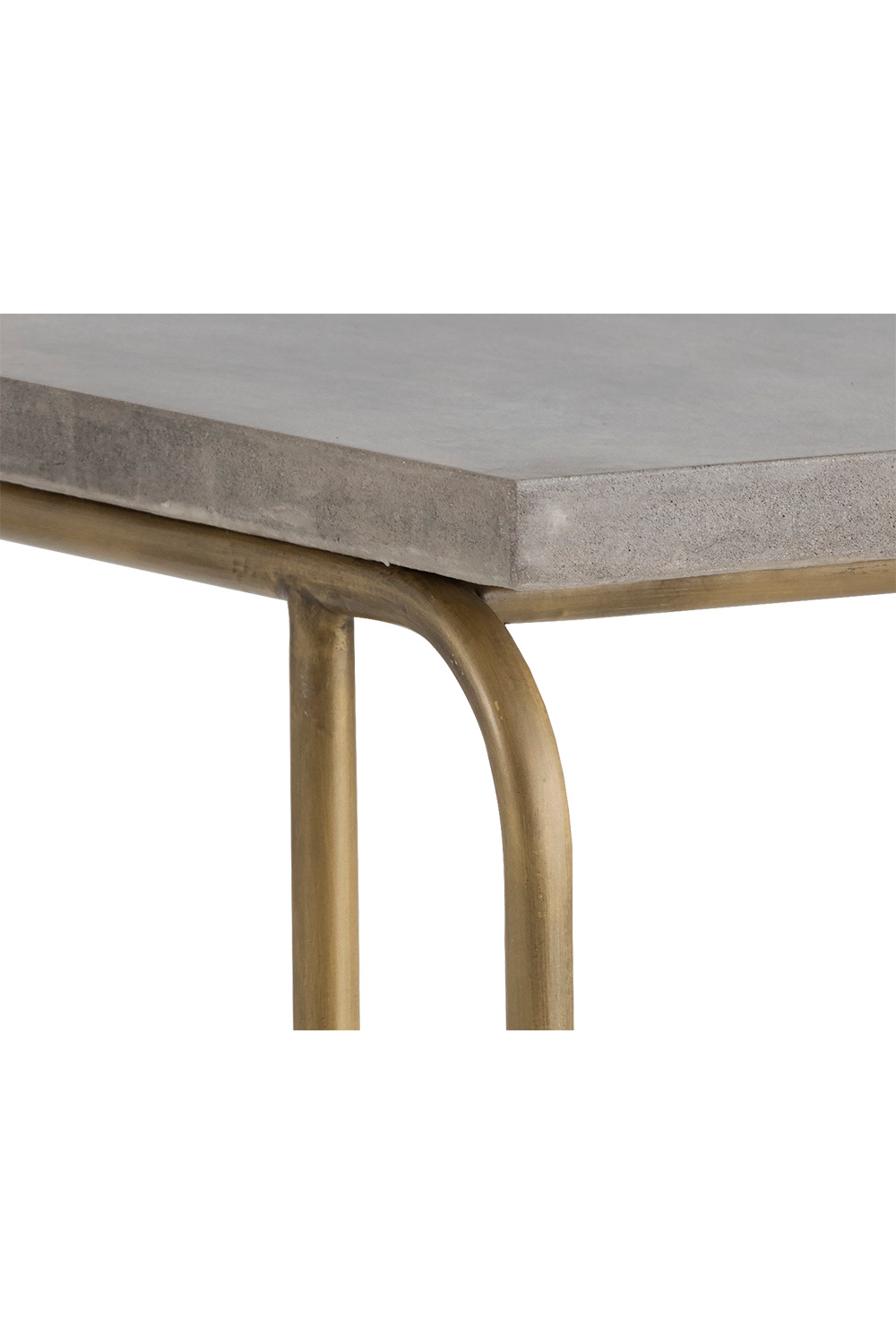   Modern European furniture Gray Concrete C-Shaped End Table  - www.oroa.com | Oroa.com