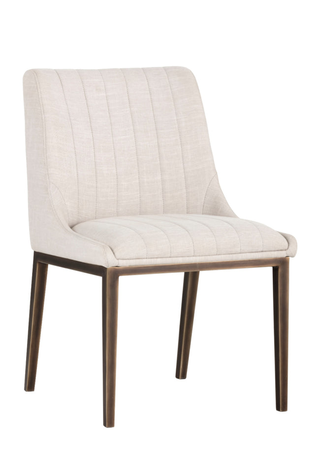 Modern European furniture - Vertical Stitched Dining Chairs (2) - www.oroa.com