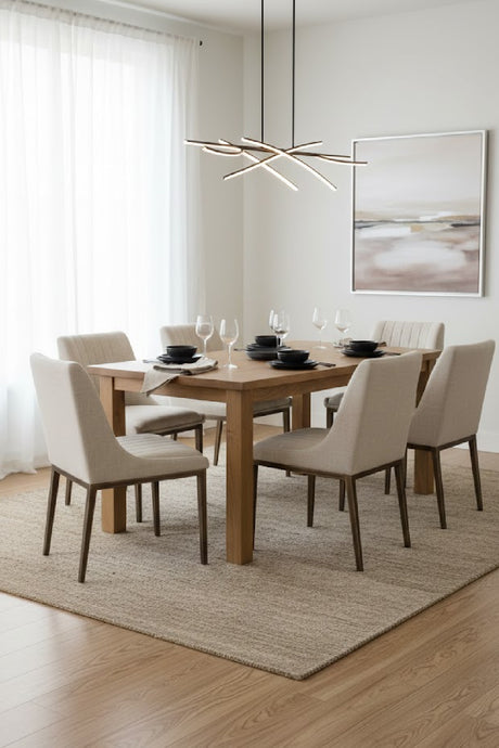   Modern European furniture - Vertical Stitched Dining Chairs (2) - www.oroa.com | Oroa.com