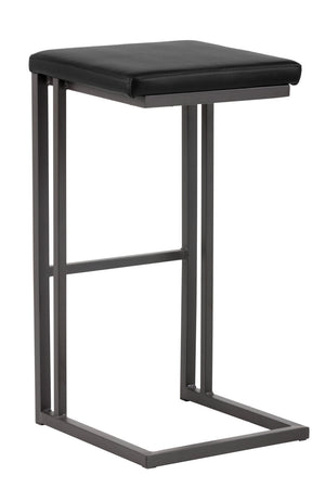   Modern European furniture - Leather Look Cantilevered Bar Stool - www.oroa.com | Oroa.com