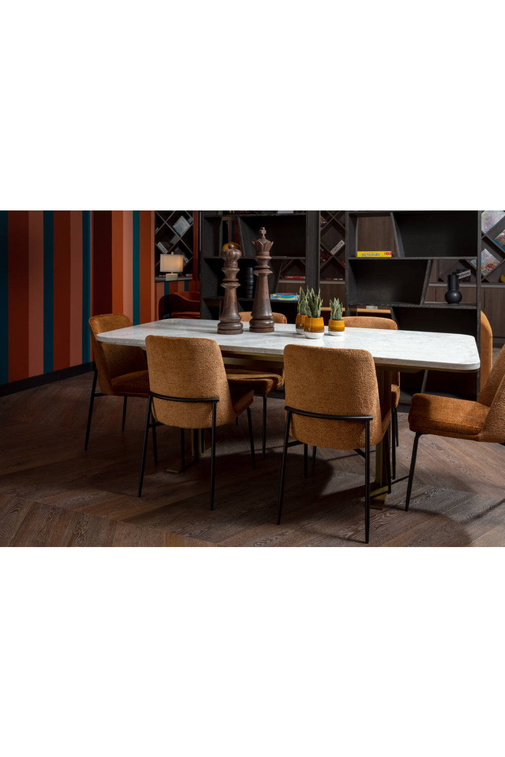   Modern European furniture - White Marble Rectangular Dining Table - www.oroa.com | Oroa.com