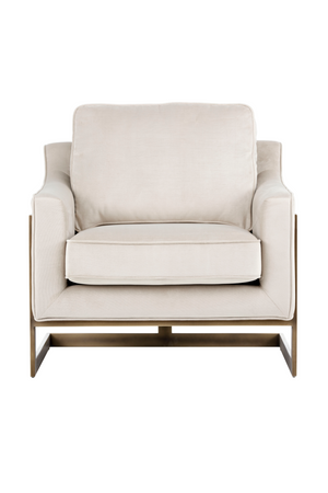   Modern European furniture - Bronze Frame Cantilevered Lounge Chair - www.oroa.com | Oroa.com