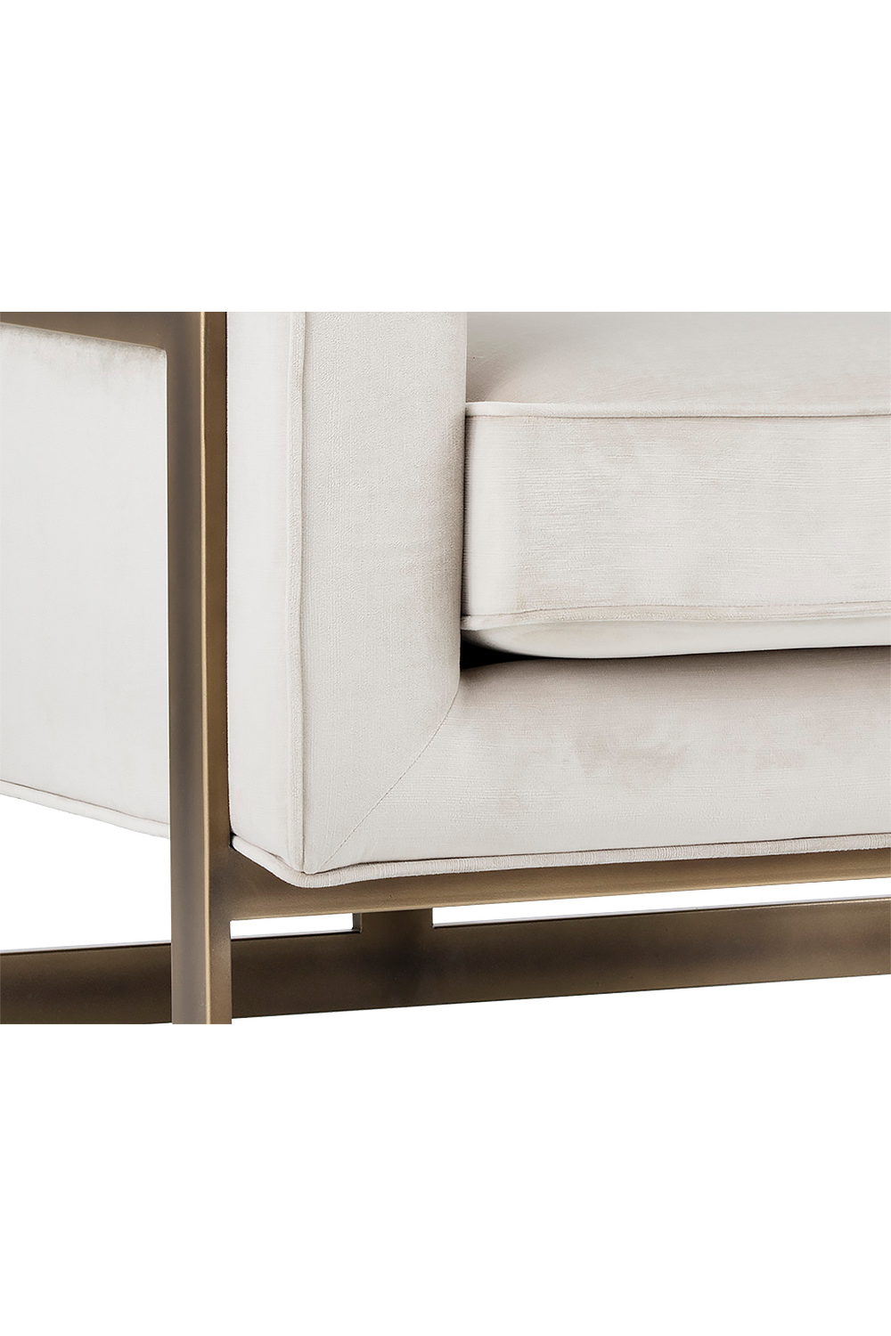   Modern European furniture - Bronze Frame Cantilevered Lounge Chair - www.oroa.com | Oroa.com
