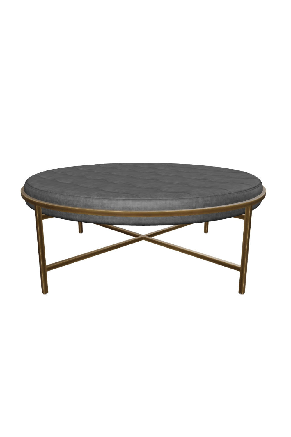   Modern European furniture - Metal Frame Upholstered Ottoman - www.oroa.com | Oroa.com
