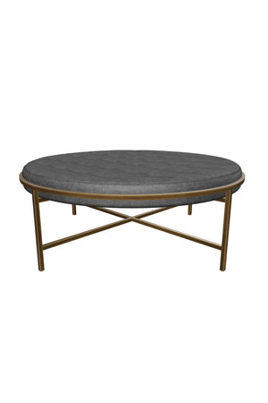   Modern European furniture - Metal Frame Upholstered Ottoman - www.oroa.com | Oroa.com