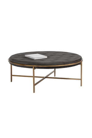   Modern European furniture - Metal Frame Upholstered Ottoman - www.oroa.com | Oroa.com