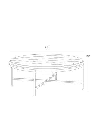   Modern European furniture - Metal Frame Upholstered Ottoman - www.oroa.com | Oroa.com