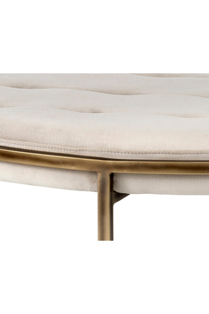   Modern European furniture - Metal Frame Upholstered Ottoman - www.oroa.com | Oroa.com